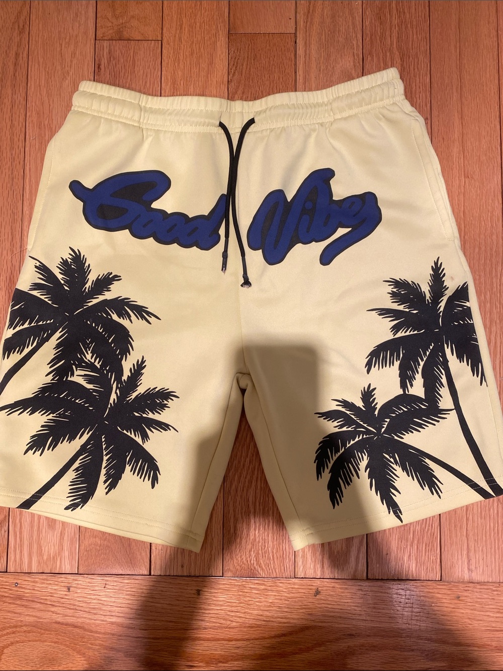 Public Recond “Good Vibes” Palm Tree Graphic Shorts Size L